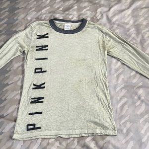 Pink - Sheer Long Sleeve Tee